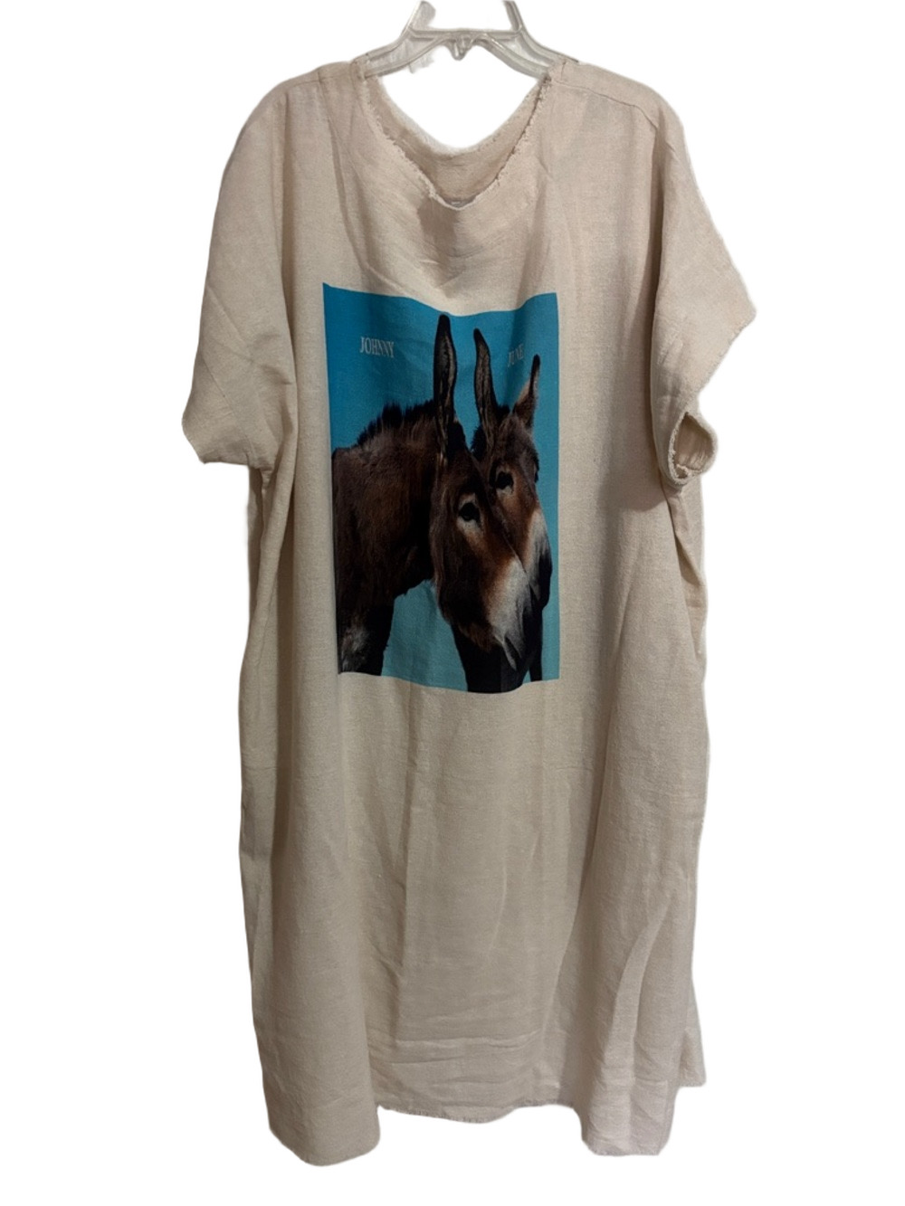 NWT I Love Linen Donkey Dress w/Pockets